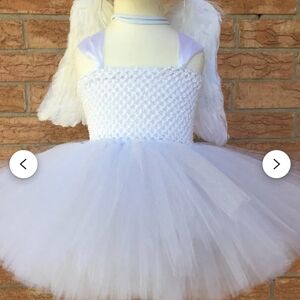 White angel dress, so cute size 6